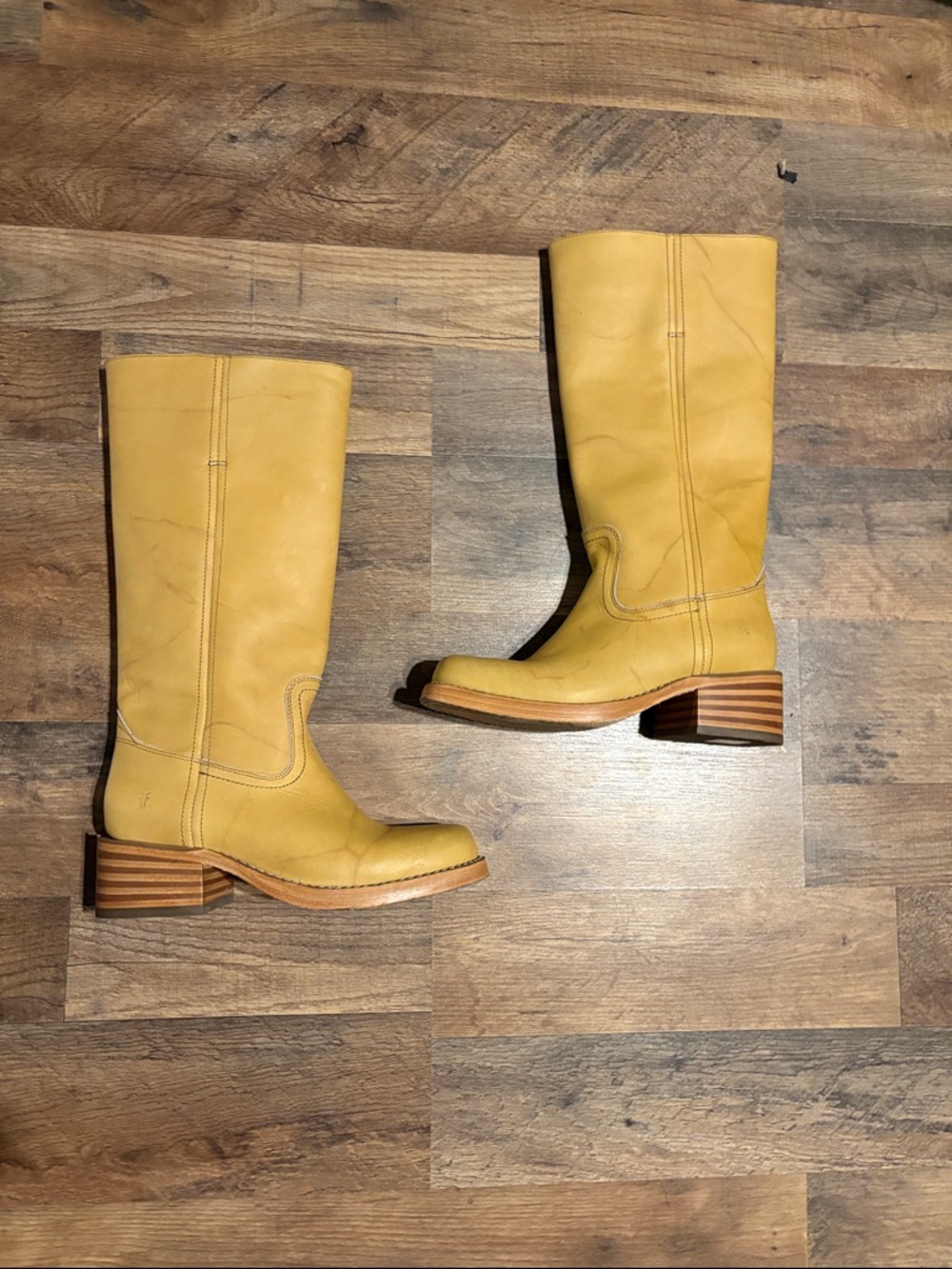 Frye Campus Boots 14l Banana Size 7